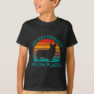 Camiseta Corgi Retro Dito Engraçado do Cão para Pais Dia da