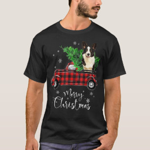 Camiseta Corgi Ride Red Truck Natal Pajama Dog