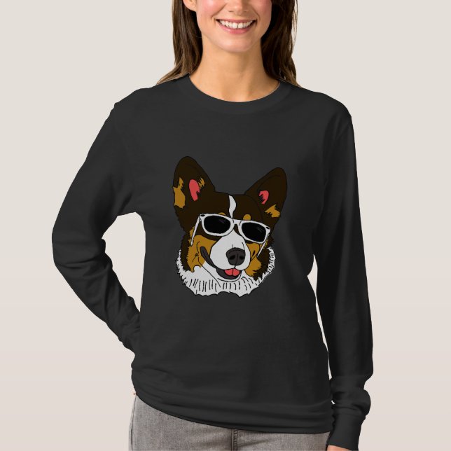 Camiseta Corgi Rockin Shades (Frente)
