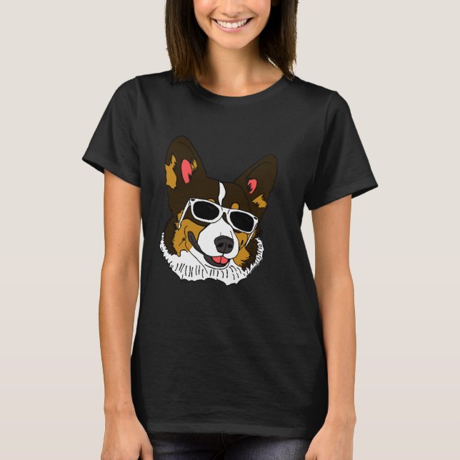 Camiseta Corgi Rockin Shades (Frente)
