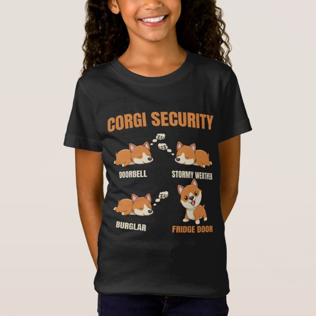 Camiseta Corgi Security, Corgi Owners, Funny Corgi amante G (Frente)