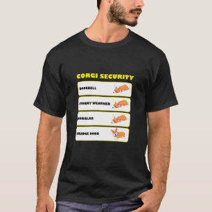 Camiseta Corgi Security Cute Puppy Corgi