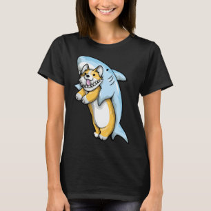 Camiseta Corgi Shark Funny Corgi Costume 988