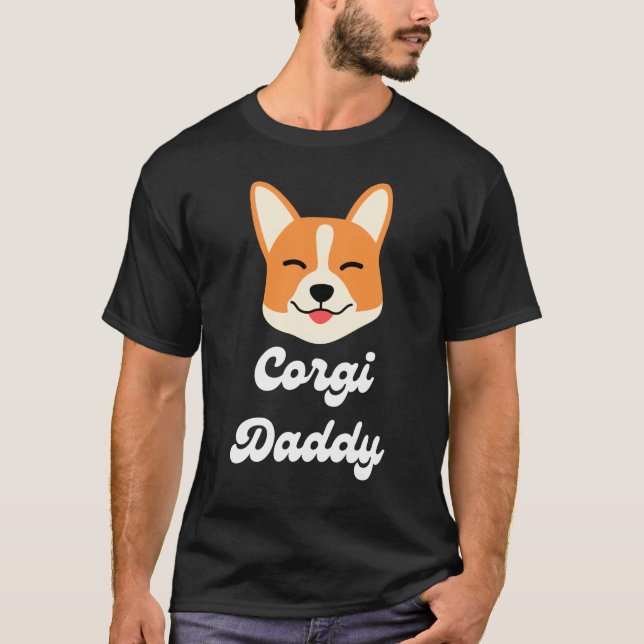 Camiseta Corgi-Shirt Corgi Dad Funny Father Day Gift (Frente)