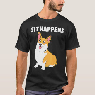Camiseta Corgi Sit Happens