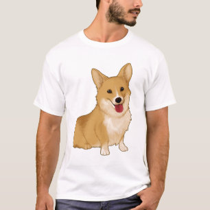Camiseta Corgi sorridente