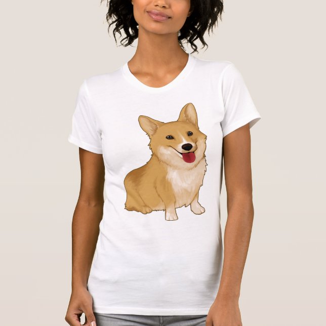 Camiseta Corgi sorridente (Frente)