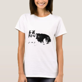 Camiseta Corgi Sorridente à Vontade