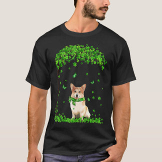 Camiseta Corgi St Patricks Day Irish Shamrock Dog Loves
