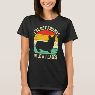Camiseta Corgi Tenho Amigos em Baixo Lugares Pembroke Wels