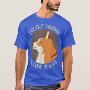 Camiseta Corgi Tenho Amigos em Baixo Lugares Pembroke Wels