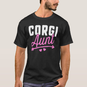 Camiseta Corgi Tia Mulheres Filhote Mãe Amor Cachorro Mamãe