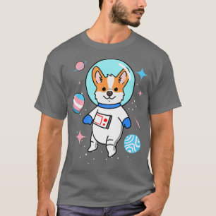Camiseta Corgi Transgênero No Orgulho Trans Espacial 1334