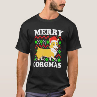 Camiseta Corgi Ugly Christmas Merry Corgmas Dog Holiday Xma