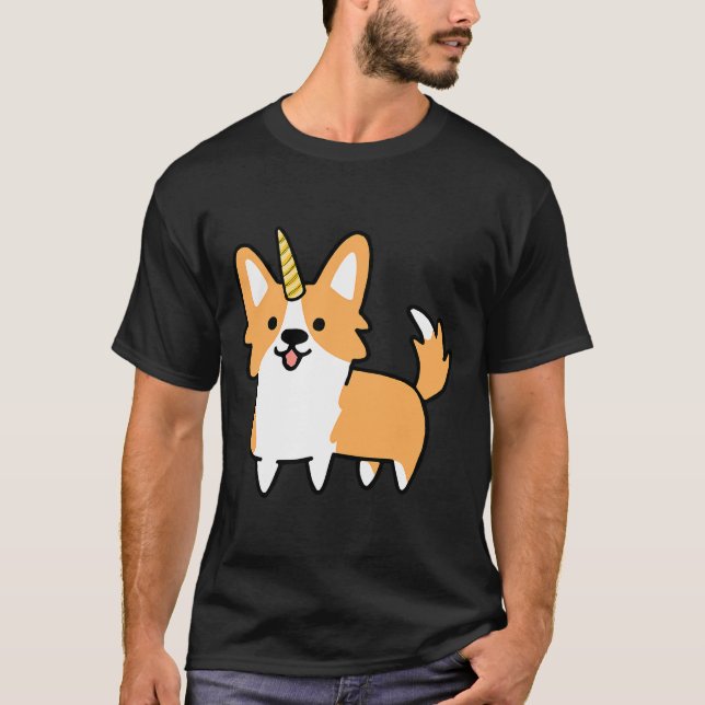 Camiseta Corgi Unicorn (Frente)