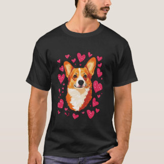 Camiseta Corgi Valentines Day