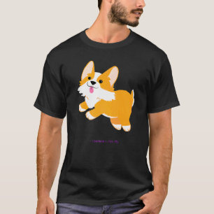 Camiseta Corgi Voa Cachorro Filhote Preto