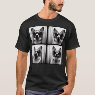 Camiseta Corgi Whit Sunglass Photobooth