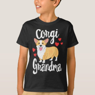 Camiseta Corgi Women Girls Puppy Lover Dog Avó Gift