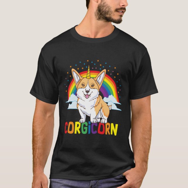 Camiseta Corgicorn Corgi Unicorn (Frente)