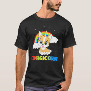 Camiseta Corgicorn Corgi Unicórnio Para Corgi