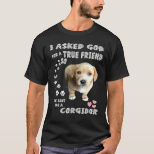Camiseta Corgidor Puppy Cockerpoo Mãe Corgi Pai Cute Co