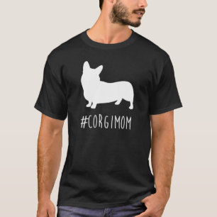 Camiseta Corgimom Hashtag Corgi Mãe