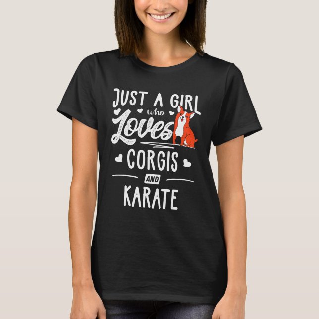 Camiseta Corgis E Karatê (Frente)