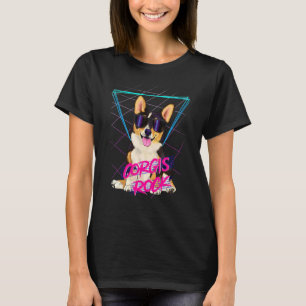 Camiseta Corgis são demais  Corgi Retro dos anos 80 com Ócu