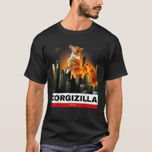 Camiseta CorgIZILLA Funny Corgi Tshirt para amantes de cães