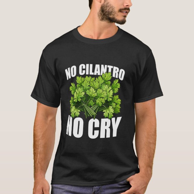 Camiseta Cori Cilantro Hater Comida Engraçada (Frente)