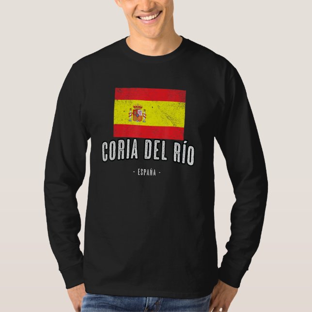 Camiseta Coria Del Ro Espanha Es Sinalizador Cidade Superio (Frente)