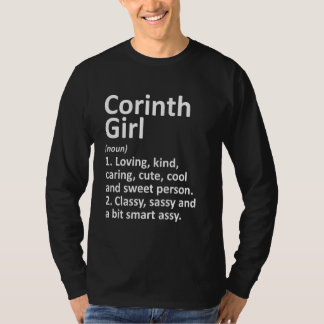 Camiseta Corinth Girl Tx Texas Funny City Roots