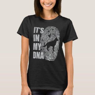 Camiseta Corman Shepherd DNA Cachorro Mãe Cachorro Pai