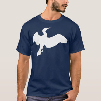 Camiseta Cormorant branco em vôo