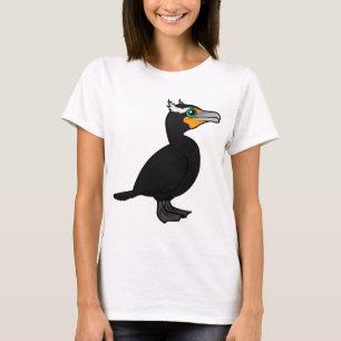 Camiseta Cormorant Dobro-com crista de Birdorable
