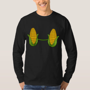 Camiseta Corn Bra Costume Fácil Fruta Fácil Natal