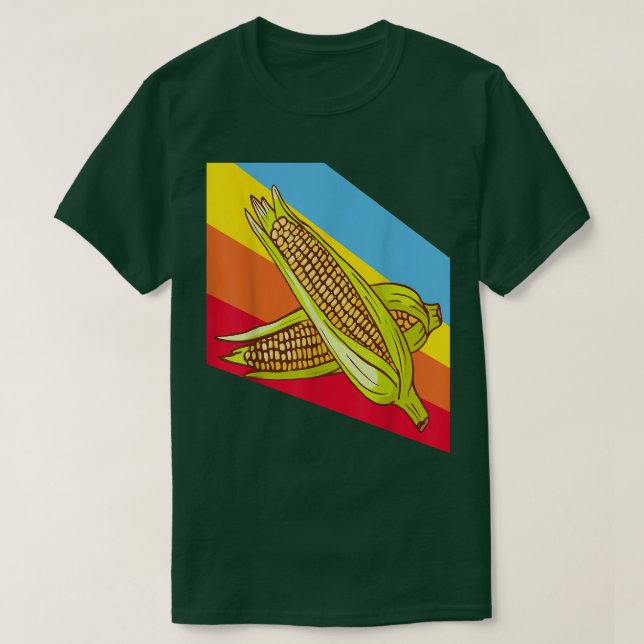 Camiseta Corn Corncob Milho Vegetais Comida Vegan Vegetaria (Frente do Design)