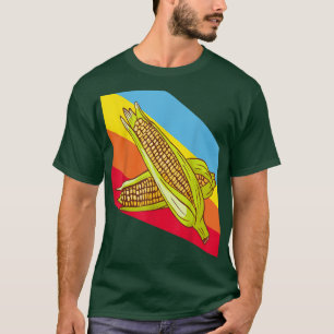 Camiseta Corn Corncob Milho Vegetais Comida Vegan Vegetaria