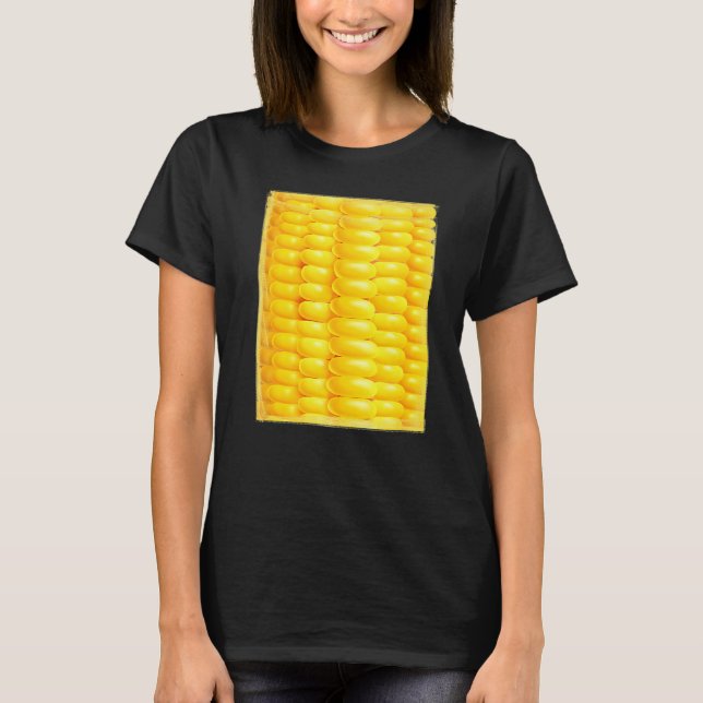 Camiseta Corn Costume Farmer Vegetarians Corn Pop  Yellow (Frente)