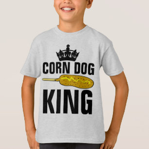 Camiseta CORN DOG KING Boys Mens T-shirts engraçadas