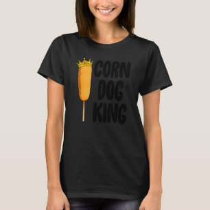 Camiseta Corn Dog King Funny Fair Corn Cães Foodie