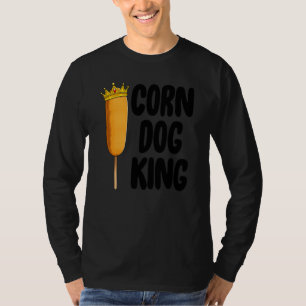 Camiseta Corn Dog King Funny Fair Corn Cães Foodie
