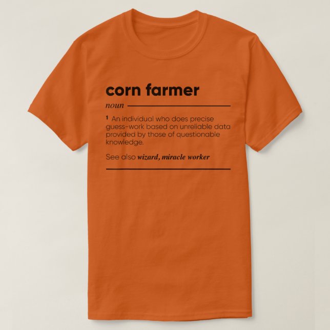 Camiseta Corn Farmer Funny  (Frente do Design)