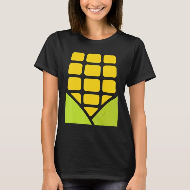 Camiseta Corn Halloween Costume Foodie Farmer Men Women Kid (Frente)