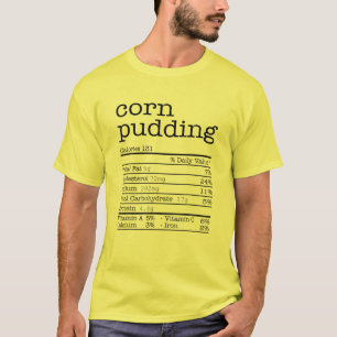 Camiseta Corn Pudding Nutrition Facts For Thanksgiving Chri