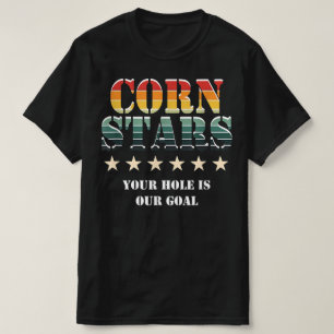 Camiseta Corn Stars Engraçado Mens Cornhole Equipe Acessóri