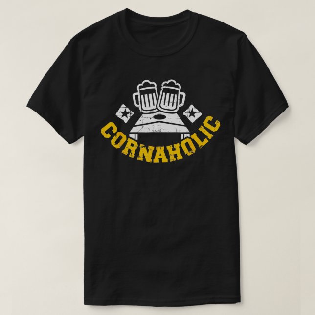 Camiseta Cornaholic Cornhole (Frente do Design)