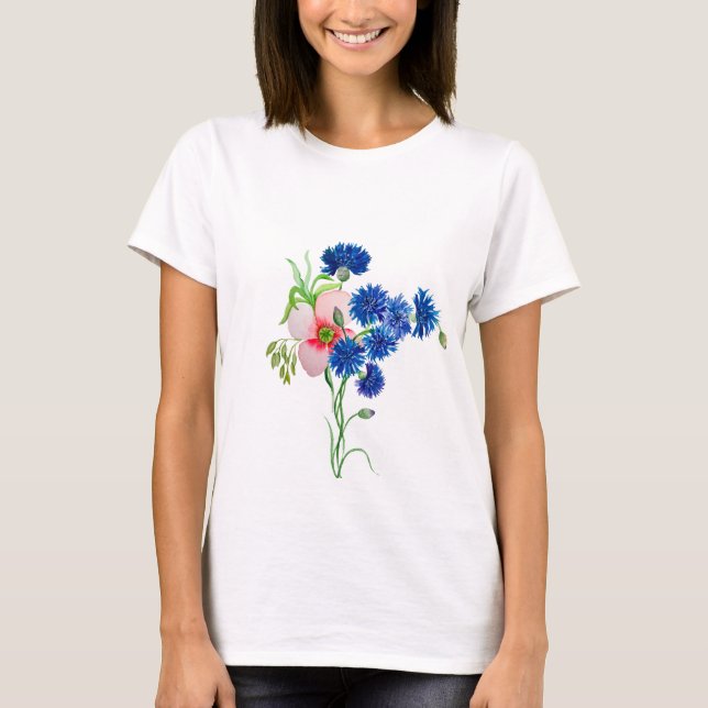 Camiseta Cornais de aquarela (Frente)
