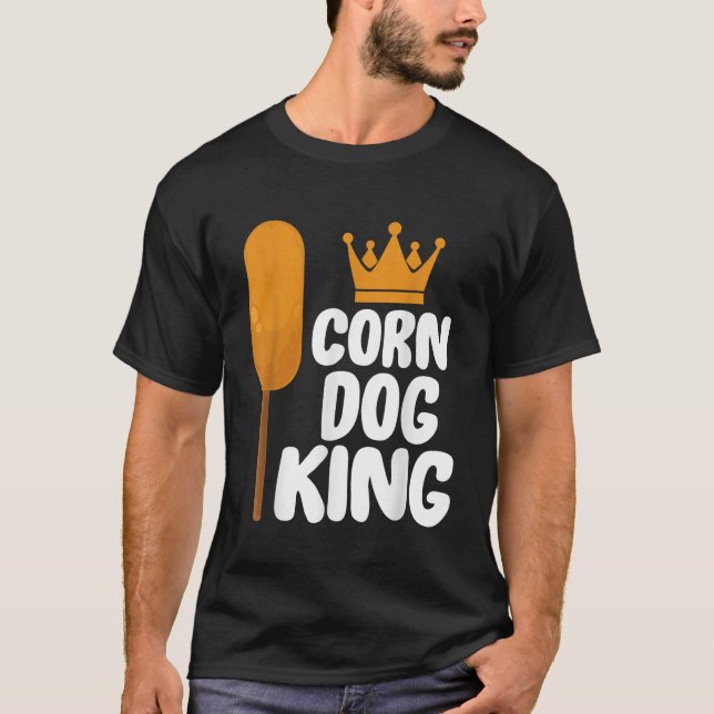 Camiseta Corndog Costume Corn Dog King Gift TShirt (Frente)